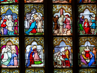 Saint Corentin cathedral, Quimper, finistere, brittany, france
