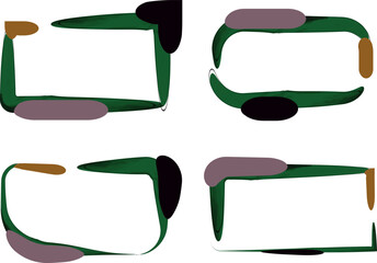 dark colors abstract creative rectangular banners frames