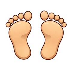 foot prints vector