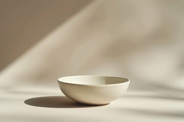 Naklejka premium Ceramic bowl porcelain simplicity tableware.