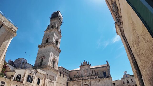 Amazing view of The Old town of Lecce, Apulia Region, Italy