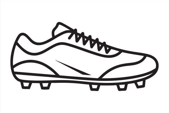 Soccer Cleat Icon for Football Equipment and Sports Branding