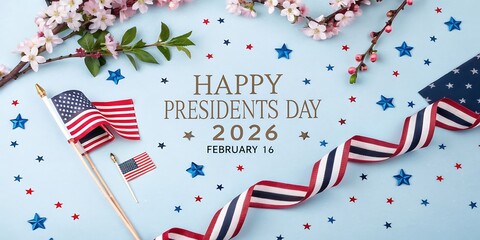 Obraz premium Celebrating presidents day 2026