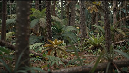 Fototapeta premium There are trees in the forest