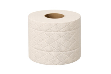 Toilet paper roll representing hygiene, personal care, and domestic household essentials on transparent background
