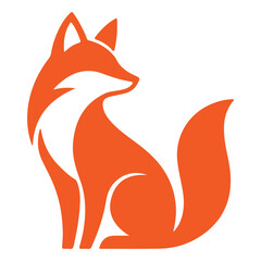 Obraz premium Fox icon silhouette isolated vector images of wild animals. Minimalist fox standing silhouette icon for logo and branding .Red fox silhouette set for wildlife and nature projects