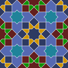Islamic or moroccan geometric background