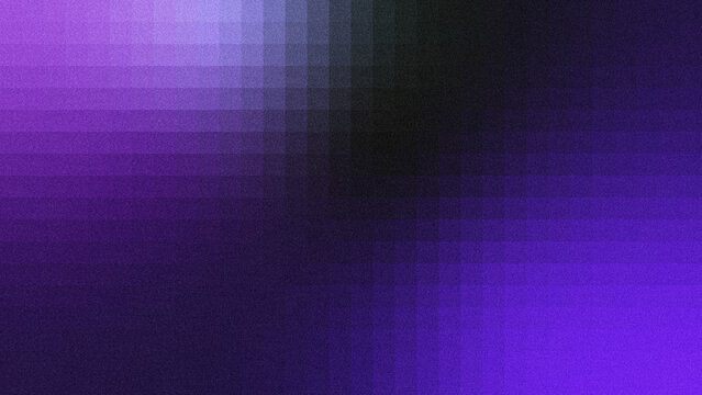 A sleek, grainy abstract background with a smooth gradient transition from vivid purple to deep black, featuring a subtle grid texture and film-like noise.
