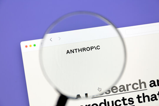 Ostersund, Sweden - Jan 22 2026: Anthropic website. Anthropic PBC is an American artificial intelligence (AI) company headquartered in San Francisco.