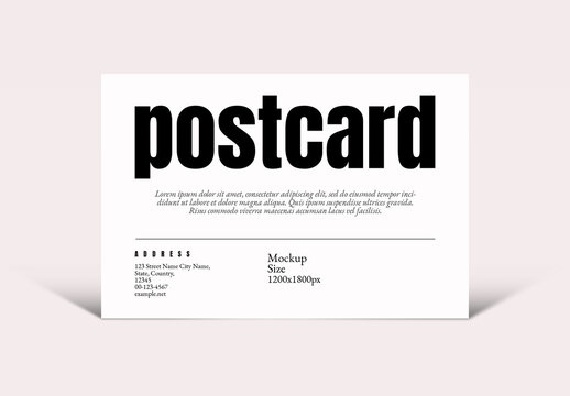 Postcard Mockup