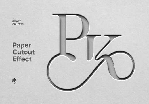 Cut Out Paper Mockup