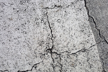 Obraz premium Abstract grunge texture of broken white painted cement floor.