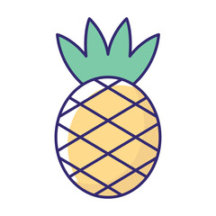 Obraz premium Pineapple Vector icon which can easily modify or edit
