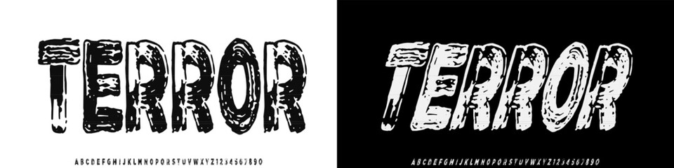 Distressed Font. Grunge Font. Rough Font