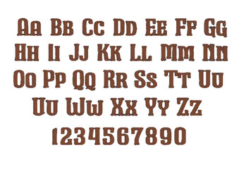 Obraz premium fresh cute new font, suitable for all project needs