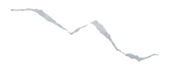 Ripped torn paper edges isolated with clipping path on black background