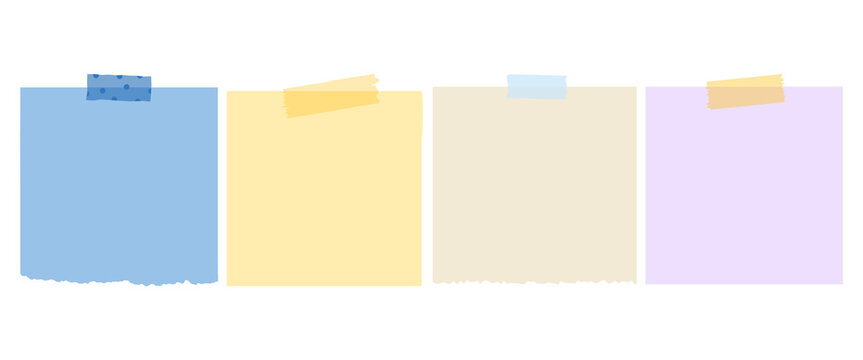 Sticky note reminder. Post it note paper. Yellow sheets for notes isolated with clipping path on background
