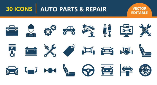 Modify Part Icon Automotive Parts Icons Images – Browse 171,863 Stock Photos, Vectors ...