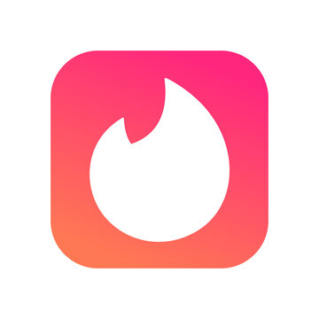Tinder dating App icon svg