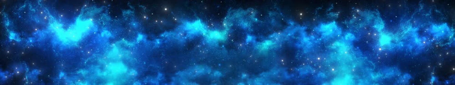 Seamless looping space flight animation through deep outer space with a colorful starry night sky. Cinematic journey across the Milky Way toward distant galaxies and constellations