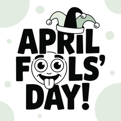 April fool day funny prank illustration