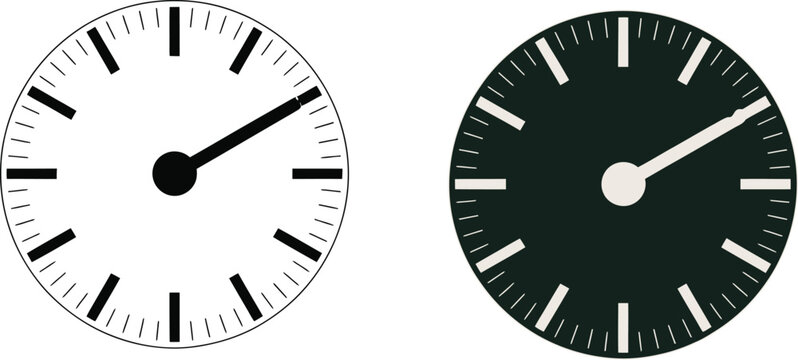 clock isolated on white background