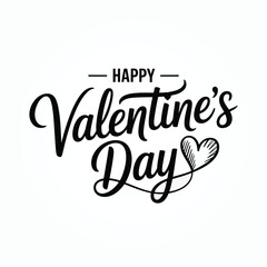 Happy valentine day festive romantic poster