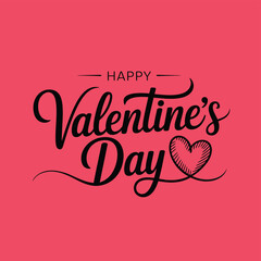 Happy valentine day romantic background banner