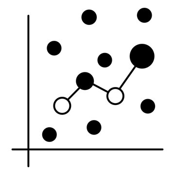 Regression Analysis Dashboard and Predictive Metrics Icon