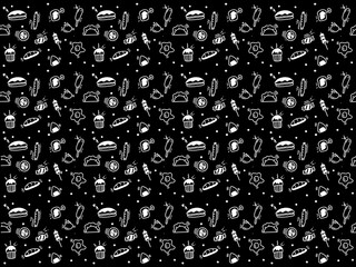 Doodle Food Fun Pattern