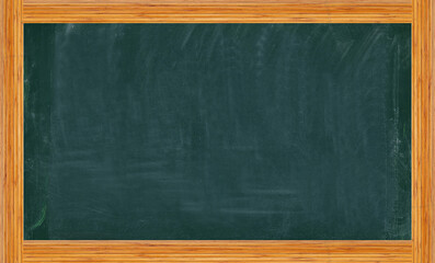 Leere Kreidetafel mit einfachen Holzrahmen