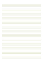 Obraz premium Grid paper with stave on a color background. A blank music sheet paper with staff. Geometric pattern for composition, education, school. A4 size.