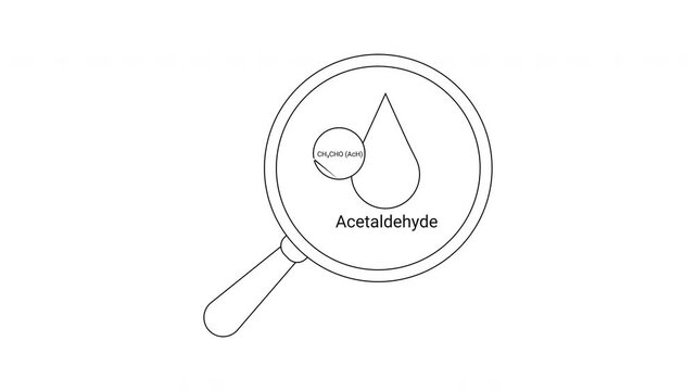 Acetaldehyde Magnified - Chemical Compound Visual Analysis.