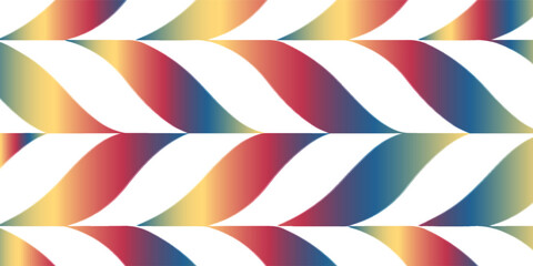 Vibrant Gradient Ribbon Pattern Background With Colorful Curving Waves for Design