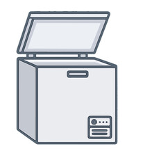 Deep Freezer Illustration.