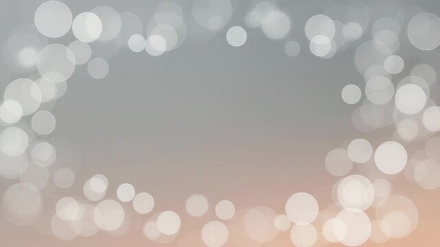 Sparse edge bokeh halo overlay with gentle drift and soft dissolve