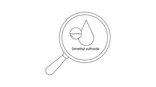 Dimethyl Sulfide Magnified - Chemical Compound Visual Analysis.