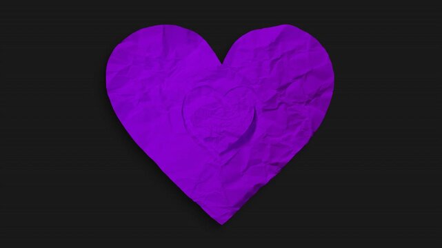 A stop motion style hand crafted love heart with alpha for easy drag and drop.
