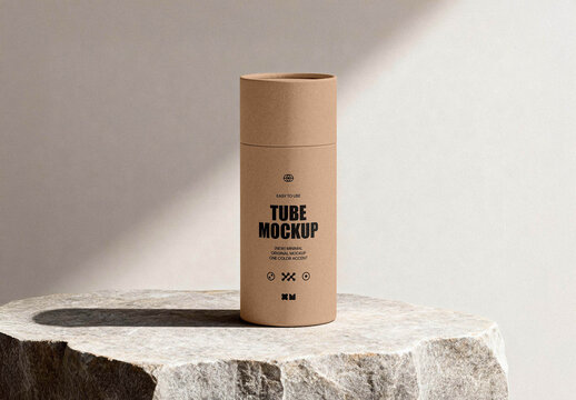 Cardboard Tube Mockup