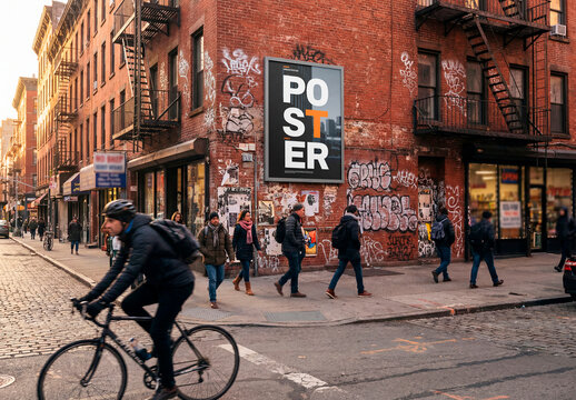 Urban Corner Poster Mockup