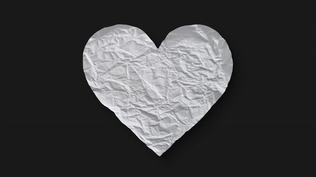 A stop motion style hand crafted love heart with alpha for easy drag and drop.
