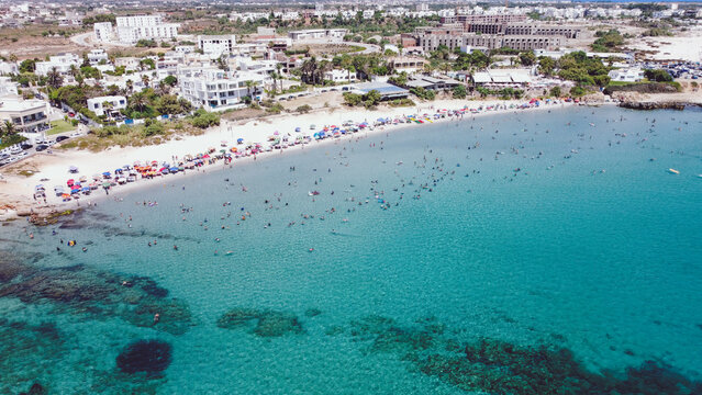 La plage de Kelibia vue de Haut - Tunisie