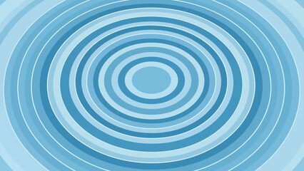 Obraz premium Concentric Blue Circles Ripples Pattern Design.