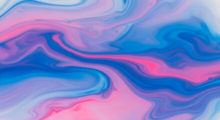 Obraz premium Soft pastel abstract fluid gradient with smooth flowing shapes in blue and pink tones, ideal for modern backgrounds, minimalist design, and creative visual projects.