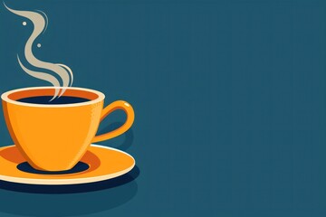 Obraz premium Cup of coffee saucer drink mug.