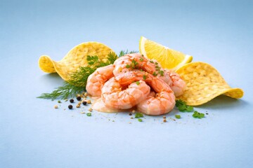 Gourmet Shrimp Appetizer with Lemon