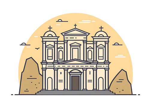 Minimal vector of Petra in Jordan