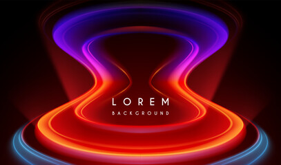 Abstract golor light shapes background