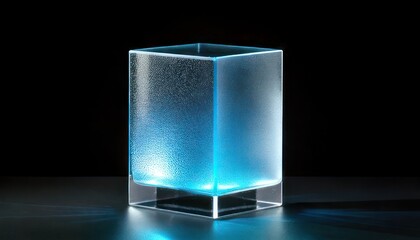 Illuminated Cube - A Captivating Display of Light and Form.
