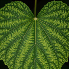 Fototapeta premium Macro image showcases detailed leaf venation pattern for educational and environmental uses